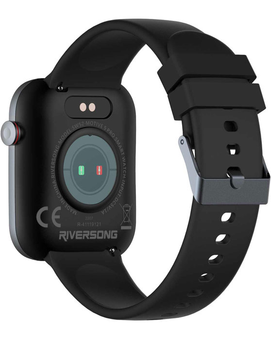 RIVERSONG Motive 5 Pro Space Gray Case with Black Silicone Strap