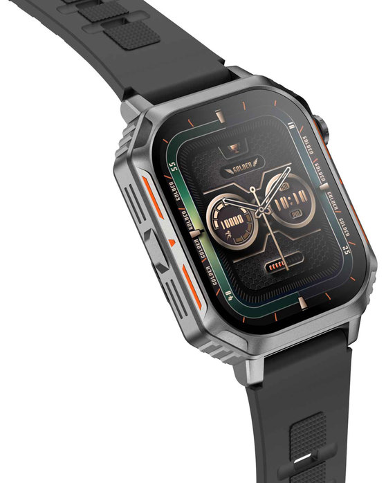 RIVERSONG Motive 8S Space Gray Case with Black Silicone Strap