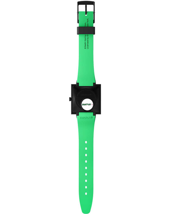 SWATCH Breaks Off Green Silicone Strap