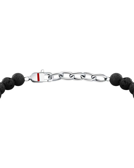 SECTOR Energy Men's Stainless Steel Bracelet with Lava Stones