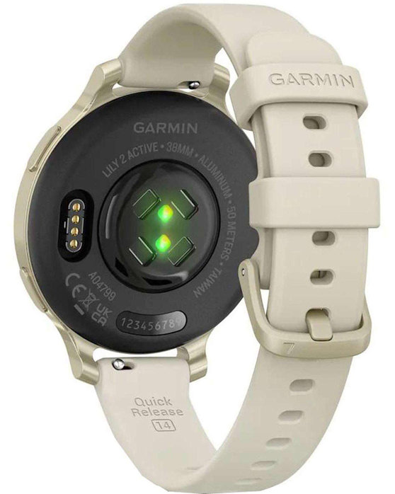 GARMIN Lily® 2 Active Lunar Gold with Bone Silicone Strap (Preorder)