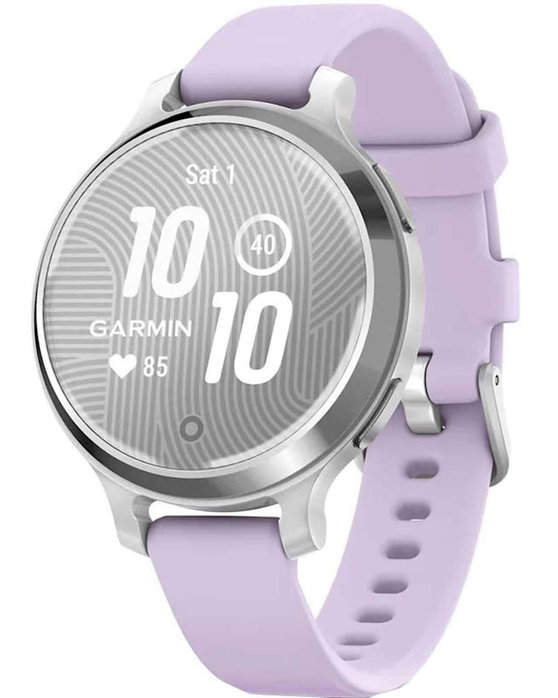 GARMIN Lily® 2 Active Silver with Purple Jasmine Silicone Strap