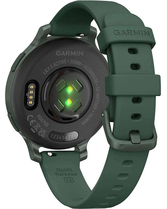 GARMIN Lily® 2 Active Jasper Green with Jasper Green Silicone Strap (Preorder)