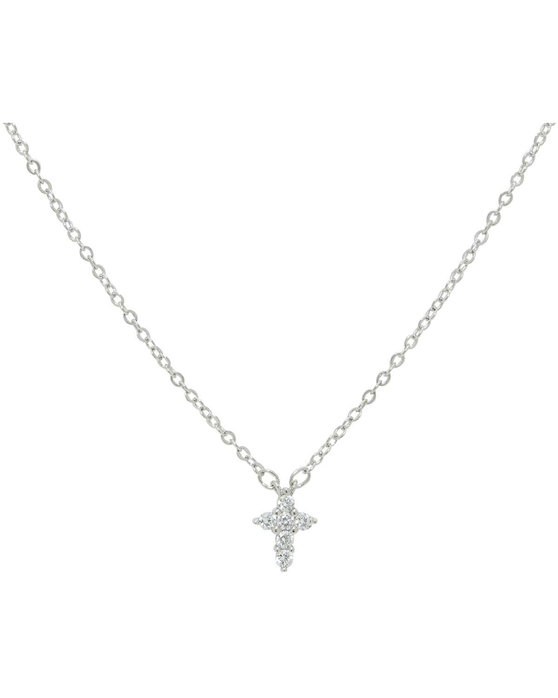 Κολιέ DOUKISSA NOMIKOU Little Cross Necklace Silver