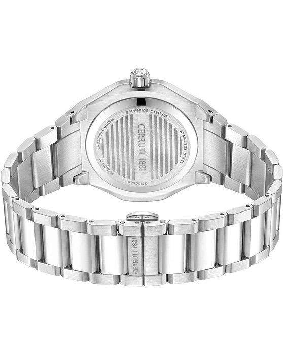 CERRUTI Lucardo Silver Stainless Steel Bracelet