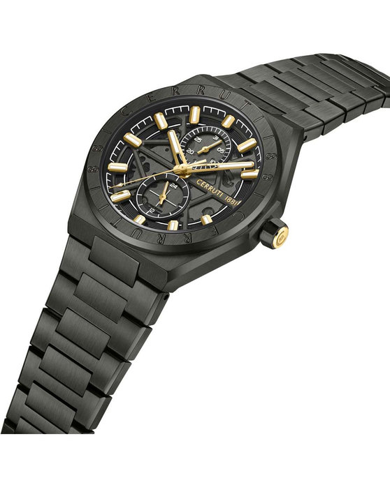 CERRUTI Ravello Black Stainless Steel Bracelet