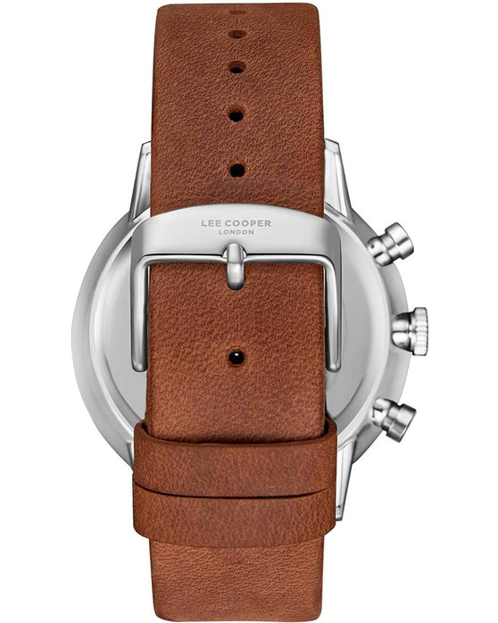 LEE COOPER Chronograph Brown Leather Strap