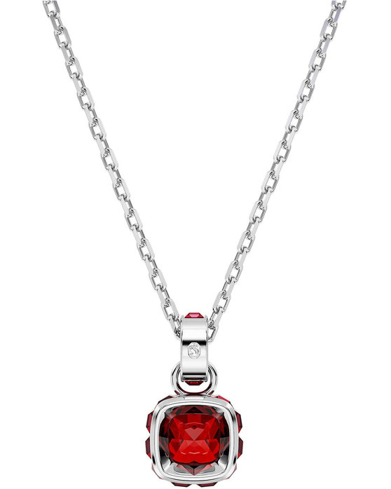 SWAROVSKI Red Birthstone January pendant (square cut)