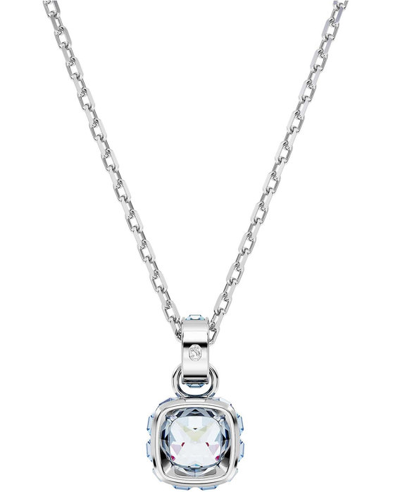 SWAROVSKI Blue Birthstone March pendant (square cut)