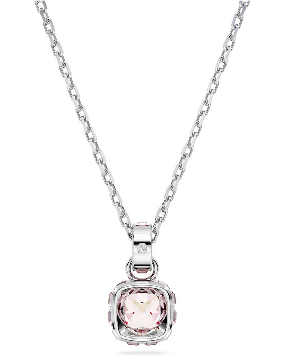 SWAROVSKI Pink Birthstone June pendant (square cut)