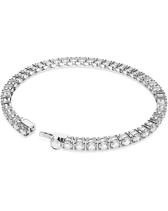 SWAROVSKI White Matrix Tennis bracelet round cut (XL)