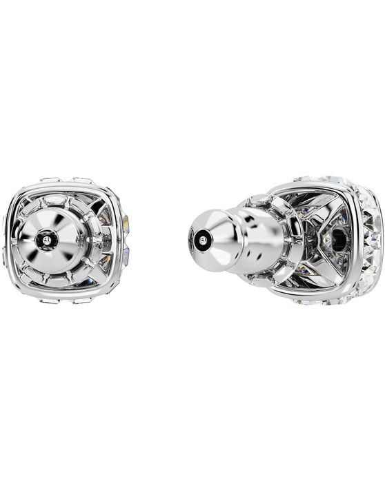 SWAROVSKI White Birthstone April stud earrings (square cut)