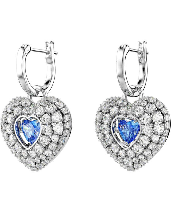 SWAROVSKI Blue Idyllia drop earrings Heart