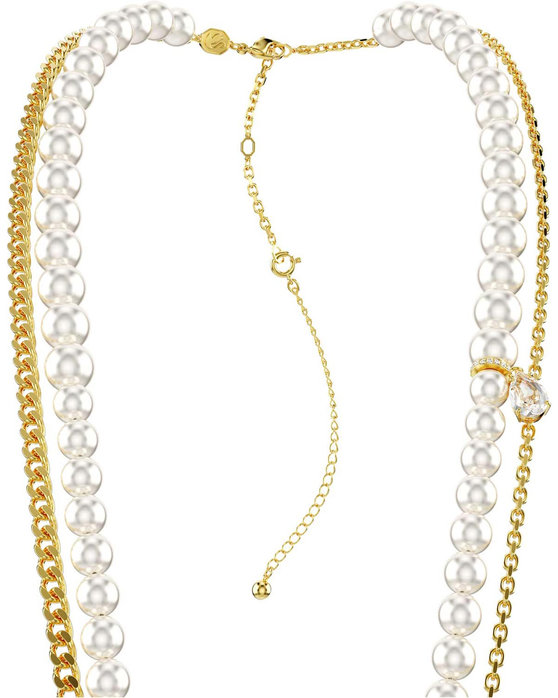 SWAROVSKI White Idyllia body chain Crystal Pearl