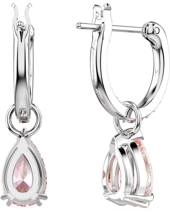 SWAROVSKI Pink Attract drop earrings (pear cut)