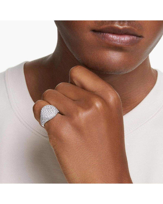 SWAROVSKI White Sublima cocktail ring (No 55)