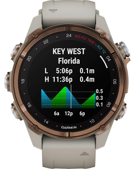 GARMIN Descent Mk3i Bronze PVD Titanium with French Grey Silicone Band