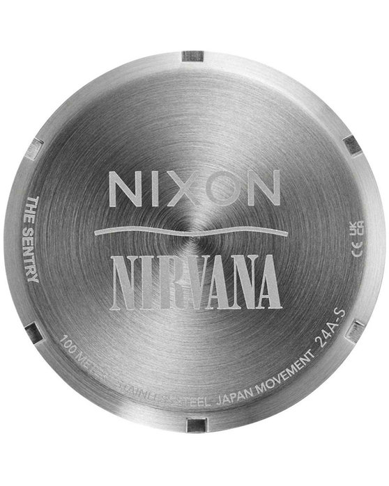 NIXON Nirvana Sentry Grey Leather Strap