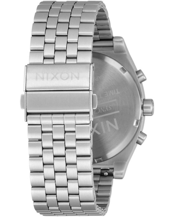 NIXON Time Teller Chronograph Silver Stainless Steel Bracelet