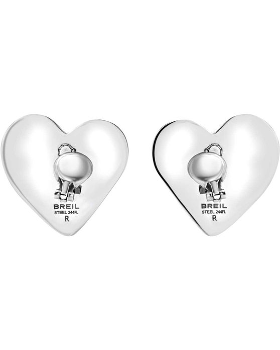 BREIL Big Heart Stainless Steel Earings