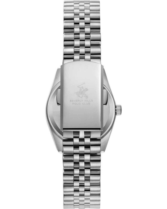 BEVERLY HILLS POLO CLUB Crystals Silver Stainless Steel Bracelet