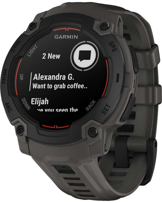 GARMIN Instinct E 45mm Black with Charcoal Silicone Band