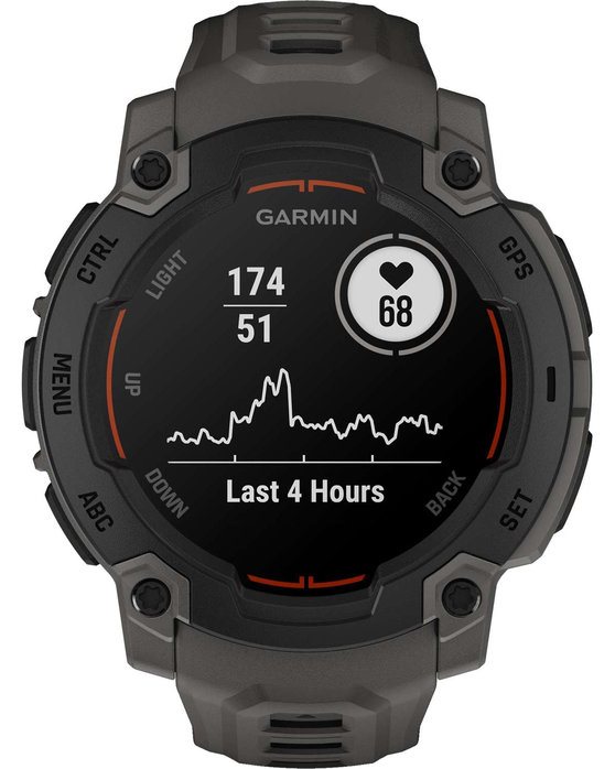 GARMIN Instinct E 45mm Black with Charcoal Silicone Band