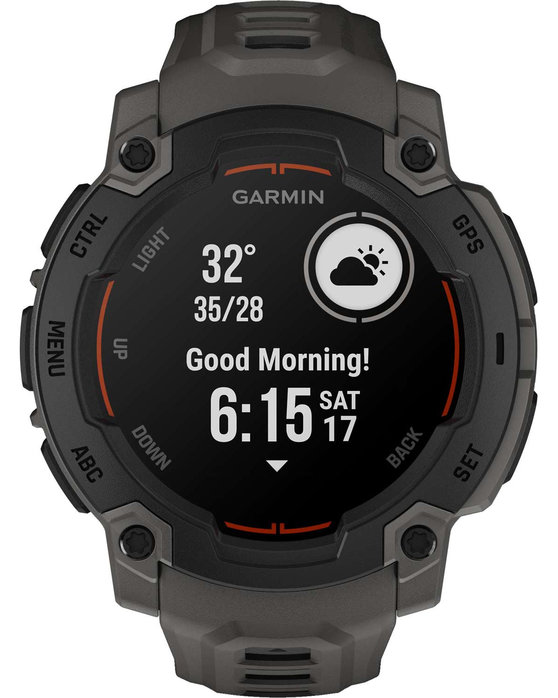 GARMIN Instinct E 45mm Black with Charcoal Silicone Band