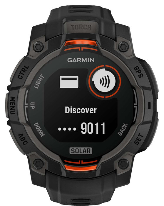 GARMIN Instinct 3 45mm Solar Black with Black Silicone Band