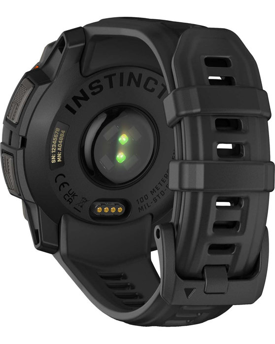 GARMIN Instinct 3 45mm Solar Black with Black Silicone Band