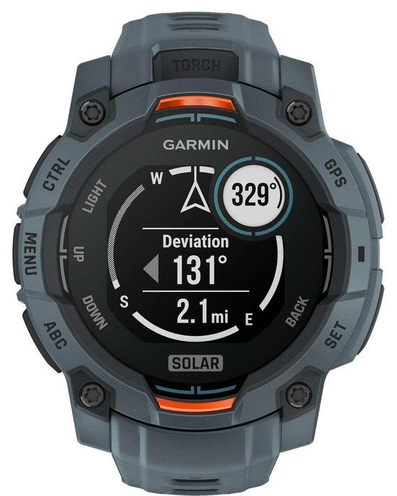 GARMIN Instinct 3 45mm Solar Twilight with Grey Silicone Band Limited Edition