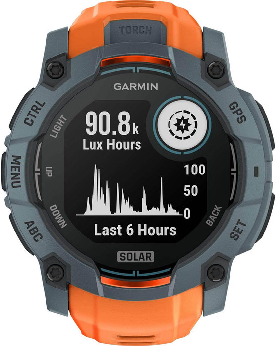 GARMIN Instinct 3 50mm Solar Twilight with Solstice Silicone Band Limited Edition