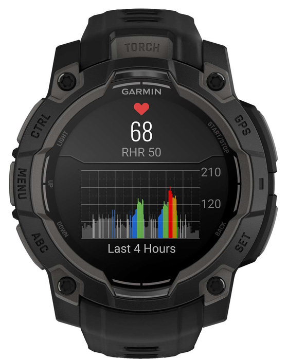 GARMIN Instinct 3 45mm AMOLED Black with Black Silicone Band