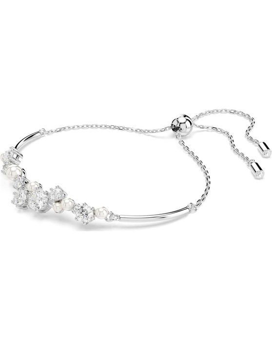 SWAROVSKI White Constella Bangle Crystal Pearl (round cuts)