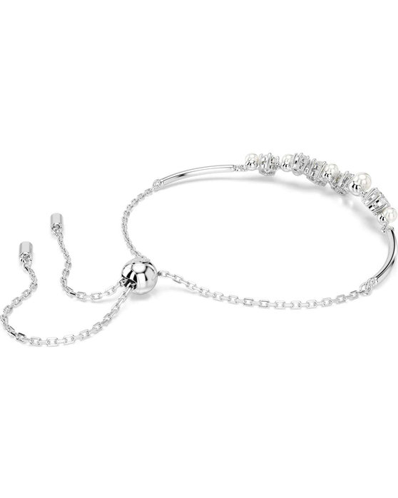 SWAROVSKI White Constella Bangle Crystal Pearl (round cuts)