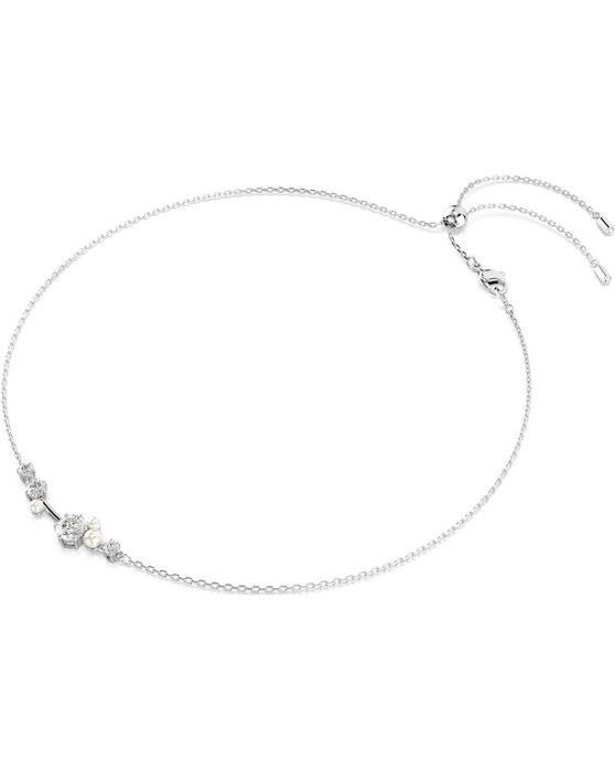 SWAROVSKI White Constella Necklace Crystal Pearl (round cuts)