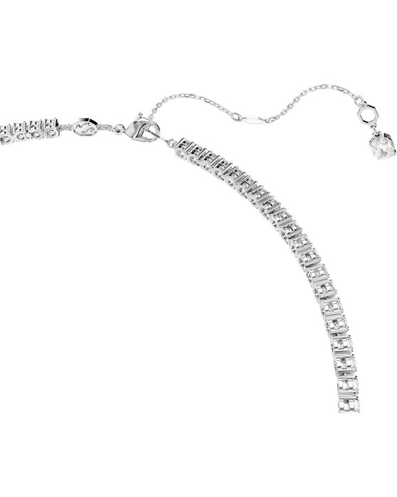 SWAROVSKI White Matrix Y Necklace (round cut)