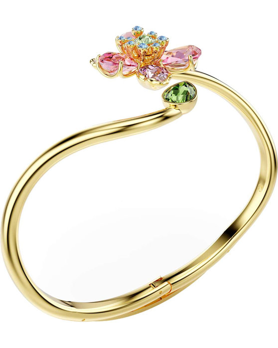 SWAROVSKI Multicolored Idyllia Bangle Flower mixed cuts (Medium)