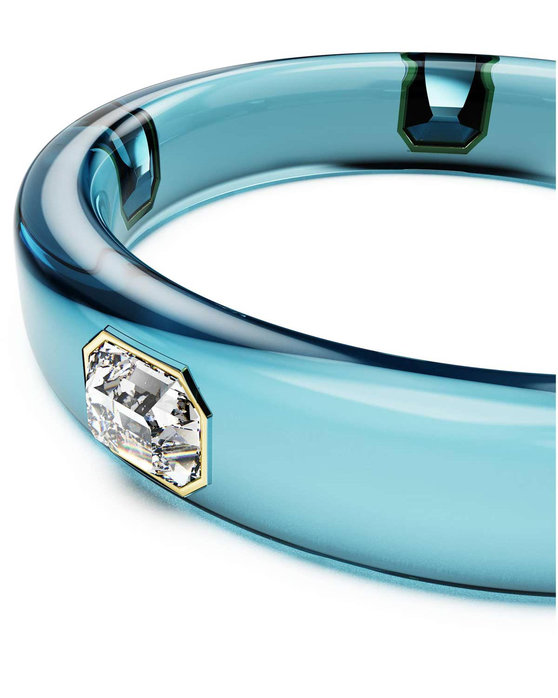 SWAROVSKI Blue Dulcis Bangle octagon cut (Medium)