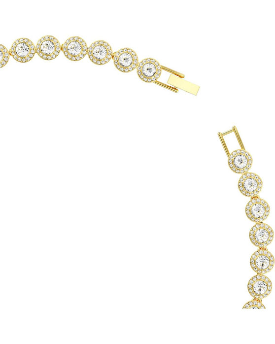 SWAROVSKI White Una Angelic Tennis Necklace round cut (Medium)