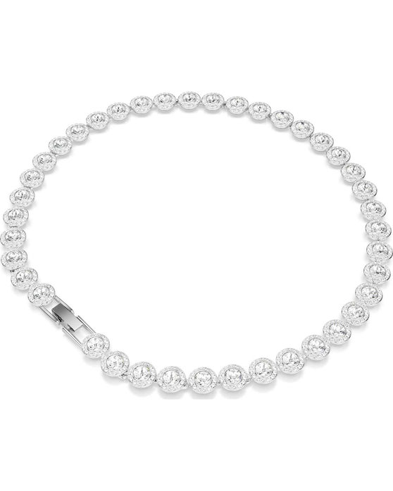 SWAROVSKI White Una Angelic Tennis Necklace round cut (Small)