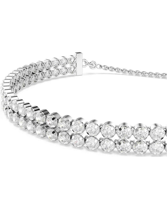 SWAROVSKI White Matrix Tennis Bracelet (round cut)