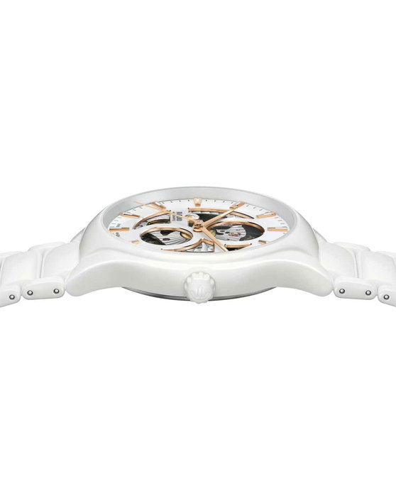 RADO True Automatic Open Heart White High-Tech Ceramic Bracelet (R27115012)