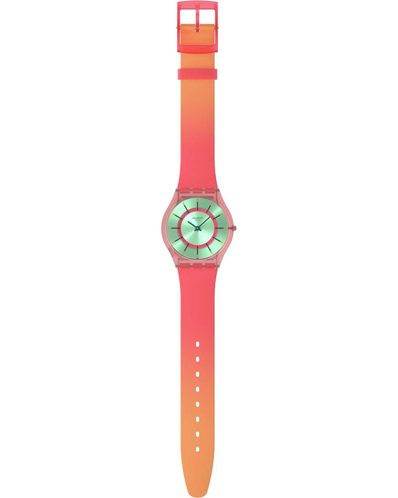 SWATCH Essentials Minty Mango Dream Two Tone Silicone Strap