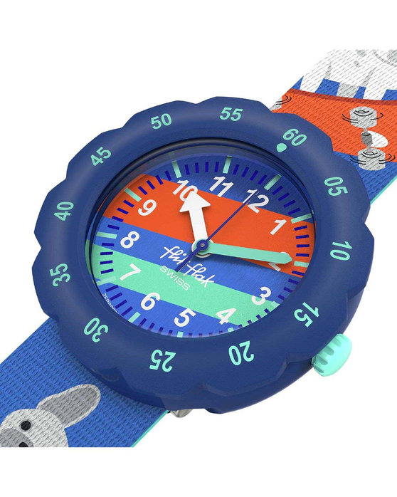 FLIK FLAK Skating Frenchie Multicolor Plastic Strap