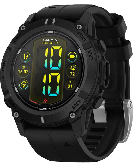 GARMIN Descent G2 Black with Black Silicone Band