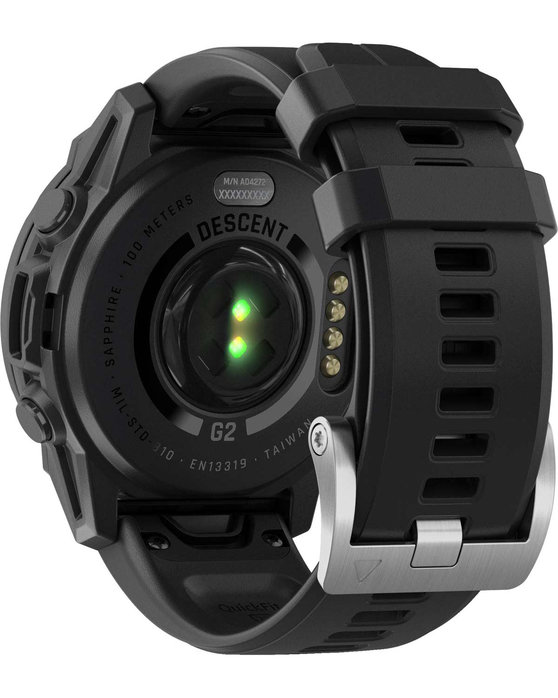 GARMIN Descent G2 Black with Black Silicone Band