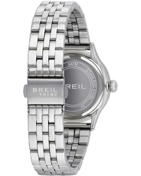 BREIL Tribe Classy Crystals Silver Stainless Steel Bracelet