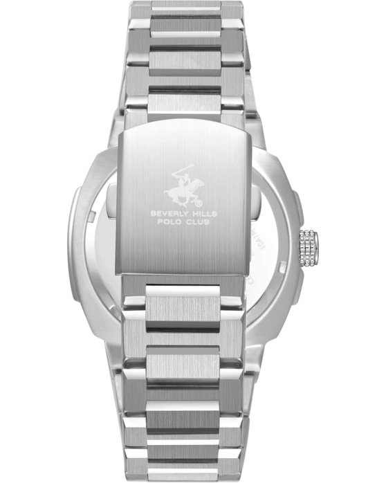 BEVERLY HILLS POLO CLUB Silver Stainless Steel Bracelet Gift Set