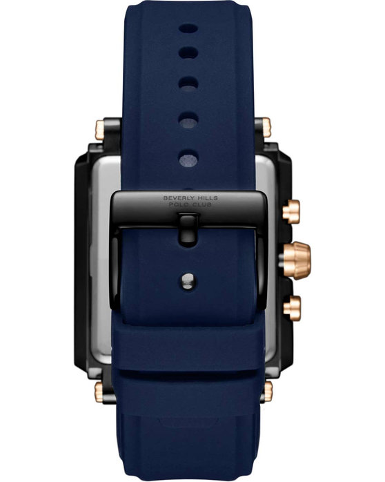 BEVERLY HILLS POLO CLUB Blue Rubber Strap